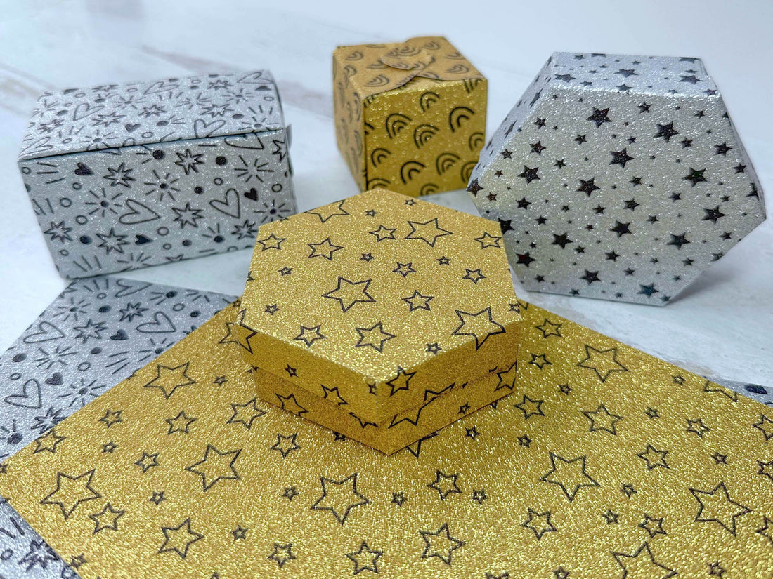 Inkjet Glitter Printed Mini Gift Box