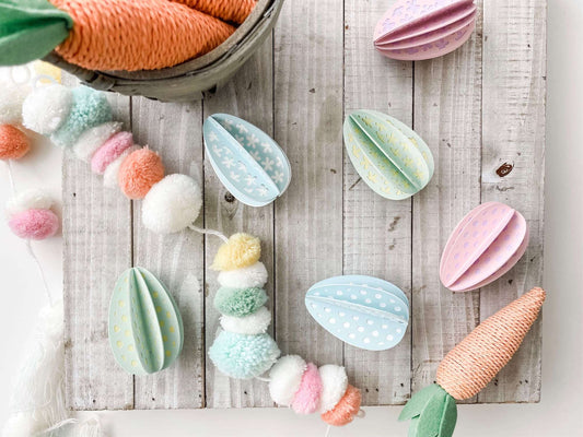 3D Paper Easter Egg Home Decor