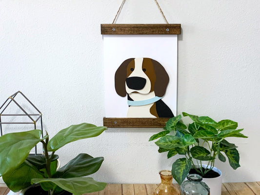 Layered Cardstock Pet Portrait