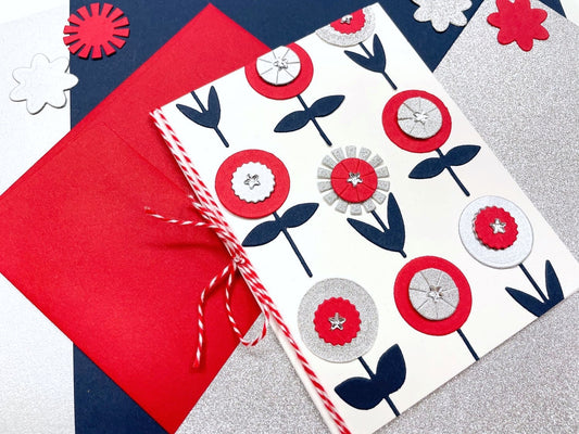 Americana Flowers Card