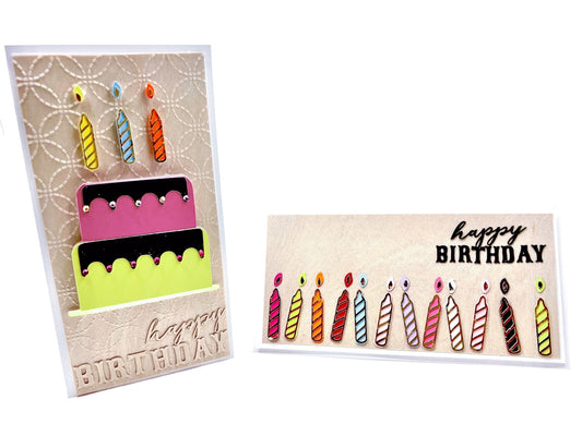 Colorful Summer Birthday Cards