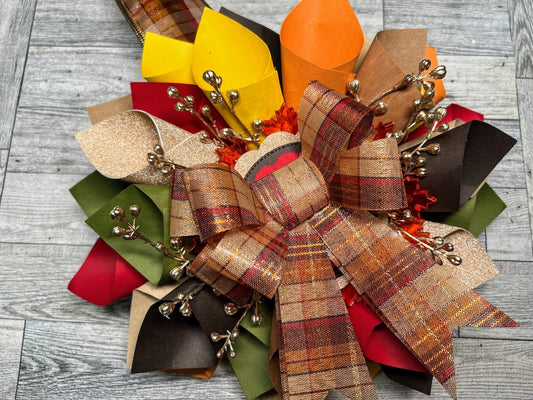 Autumn Paper Cone Wreath