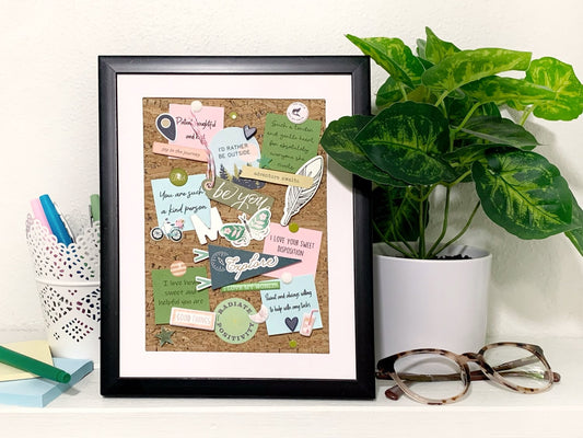 DIY Cork Paper Mini Bulletin Boards