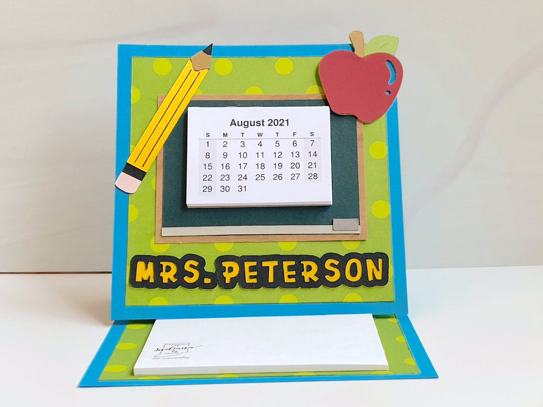 Back to School Desk Calendar Easel