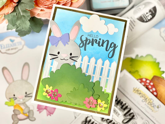 Make Something Beautiful®️-Cute Bunny Handmade Card-Cardstock Warehouse