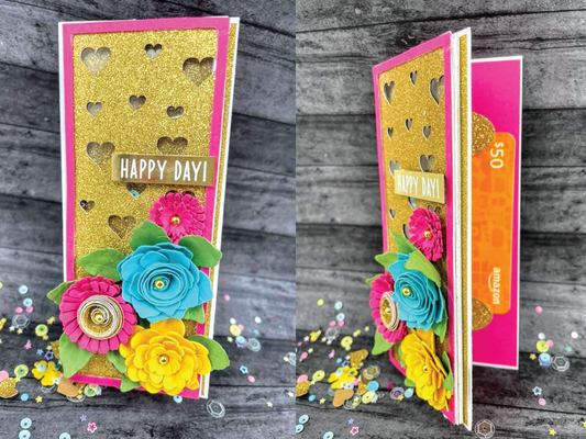 Tropical Gift Card Holder Shaker Card