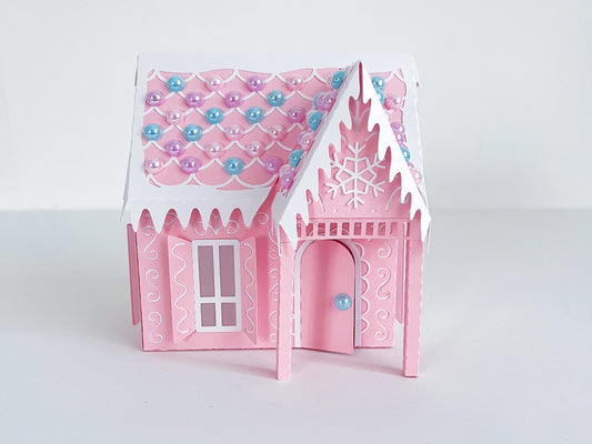 3D Paper Gingerbread House