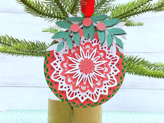 DIY Layered Glitter Paper Ornament