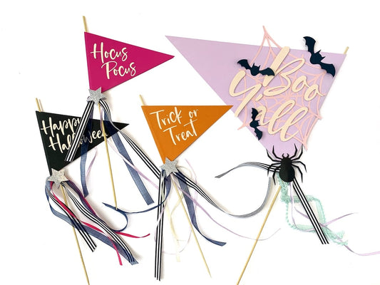 Halloween Pennants in Three Sizes