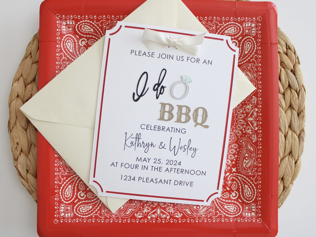 I Do BBQ Party Invitations