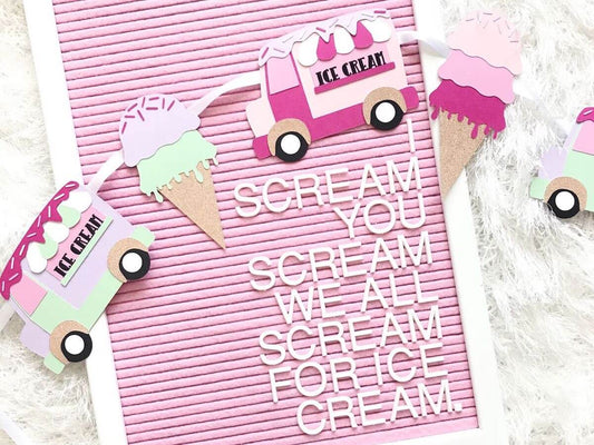 Ice Cream Shoppe Banner - Cardstock Warehouse