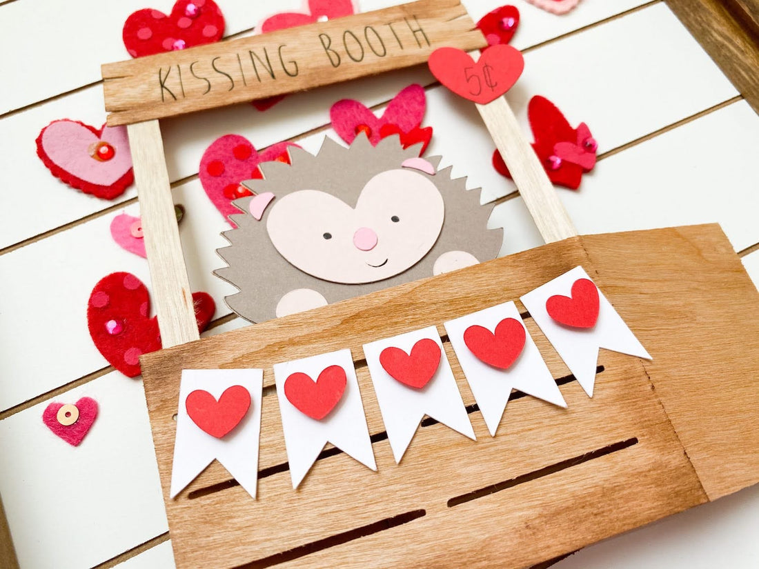 Hedgehog Kissing Booth Pop-Up Cards