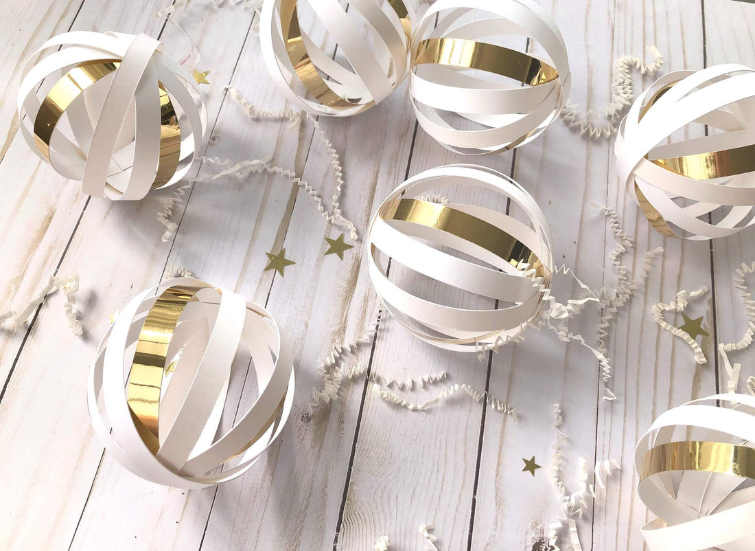 DIY Wedding Paper Ball Garland