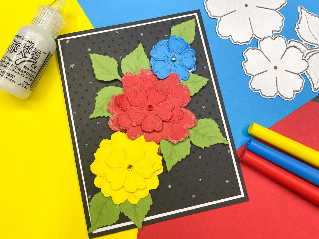 Die Cut Layered Flower Card