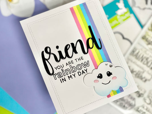 Rainbow Friend Handmade Card