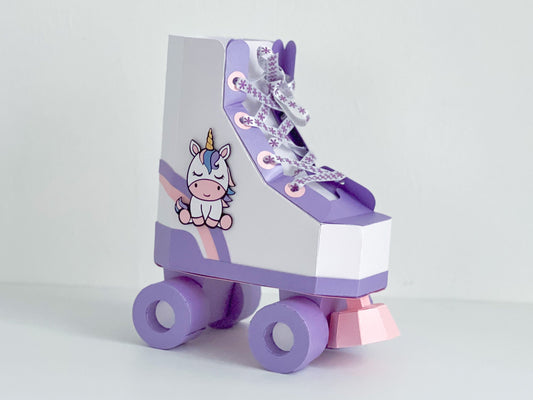 3D Cardstock Paper Rollerskate