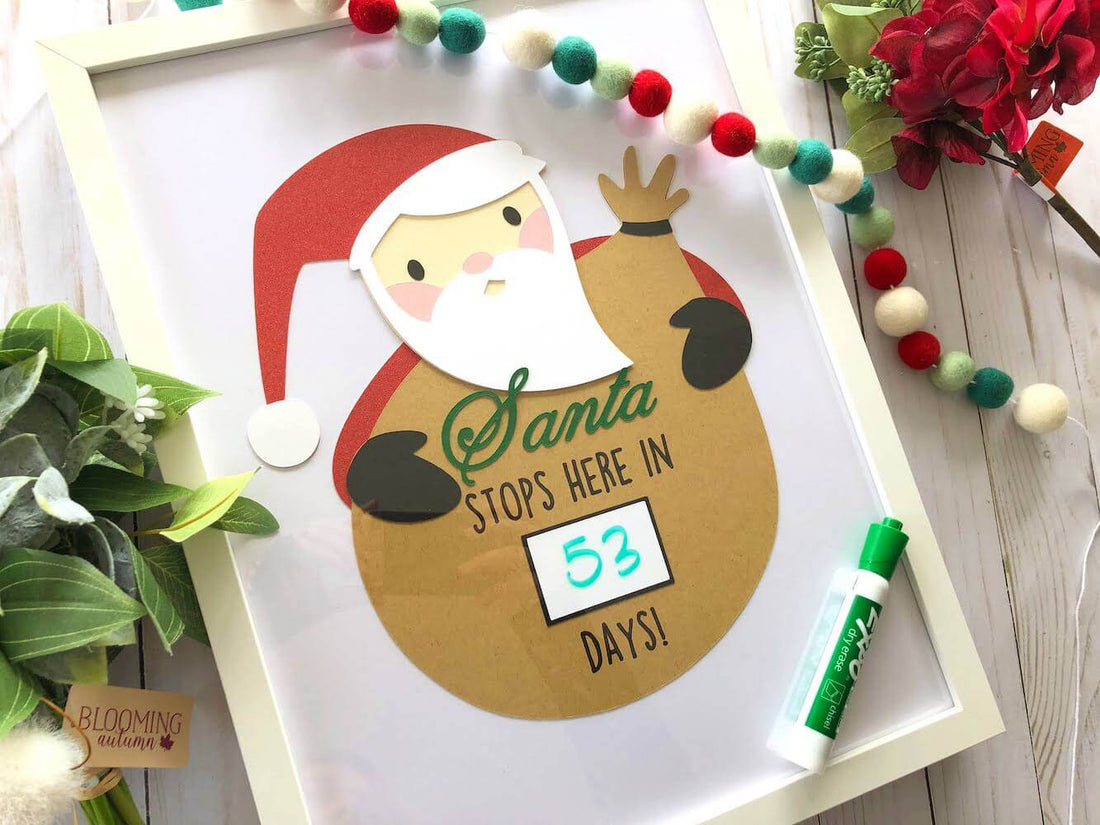 Dry Erase Christmas Countdown Calendar