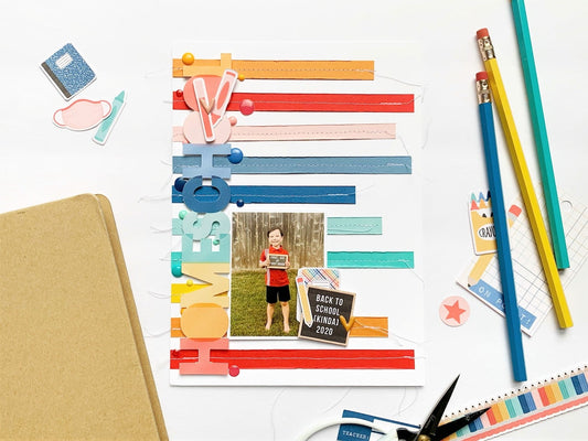 Back to School Scrapbook Layout