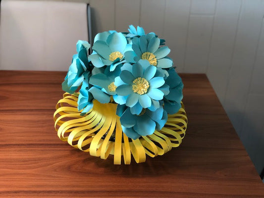 DIY Sculpted Cardstock Paper Vase