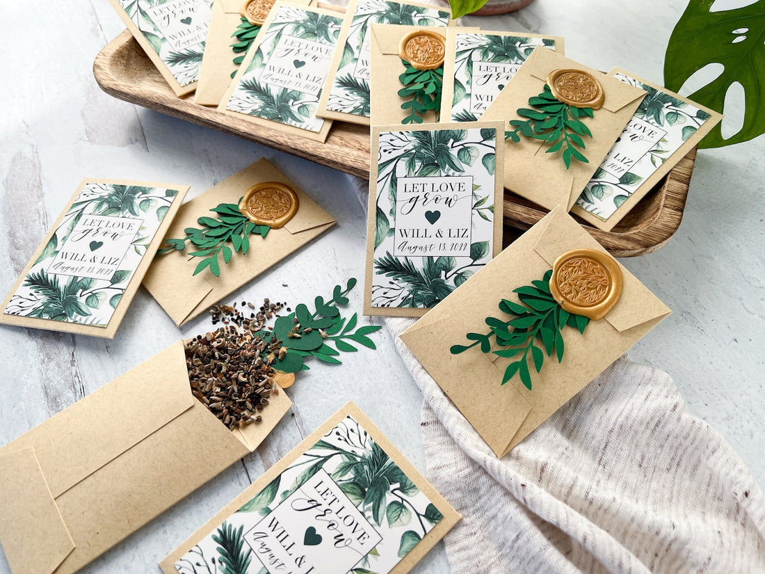 DIY Seed Packet Wedding Favors