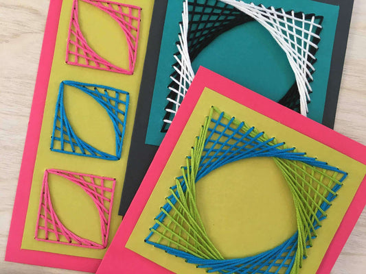 Paper Stitching String Art