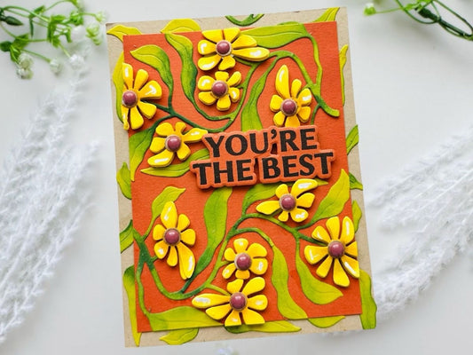 Autumn Sunflower Vine Card