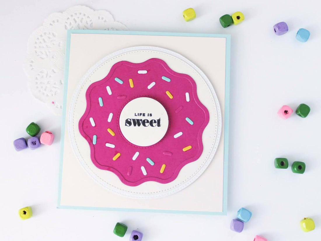 Paper Donut Die Cut Card