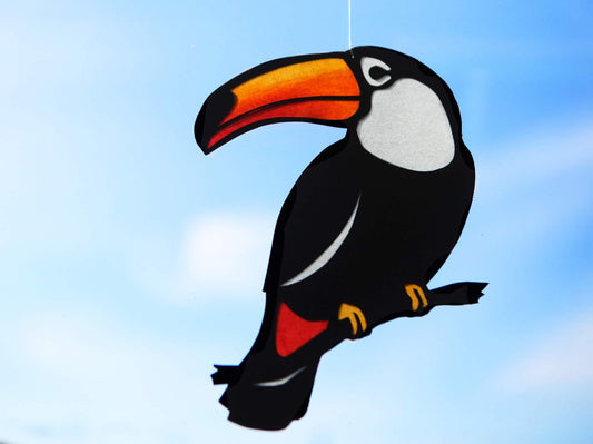 Parchment Paper Toucan Window Suncatcher