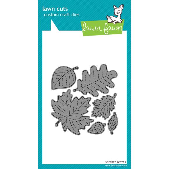 Lawn Cuts Custom Craft Die - Stitched Leaves