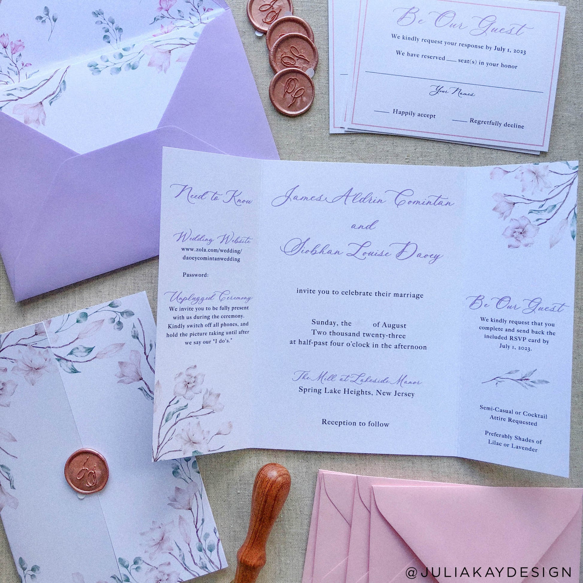 Lavender Colorplan Euro Envelopes