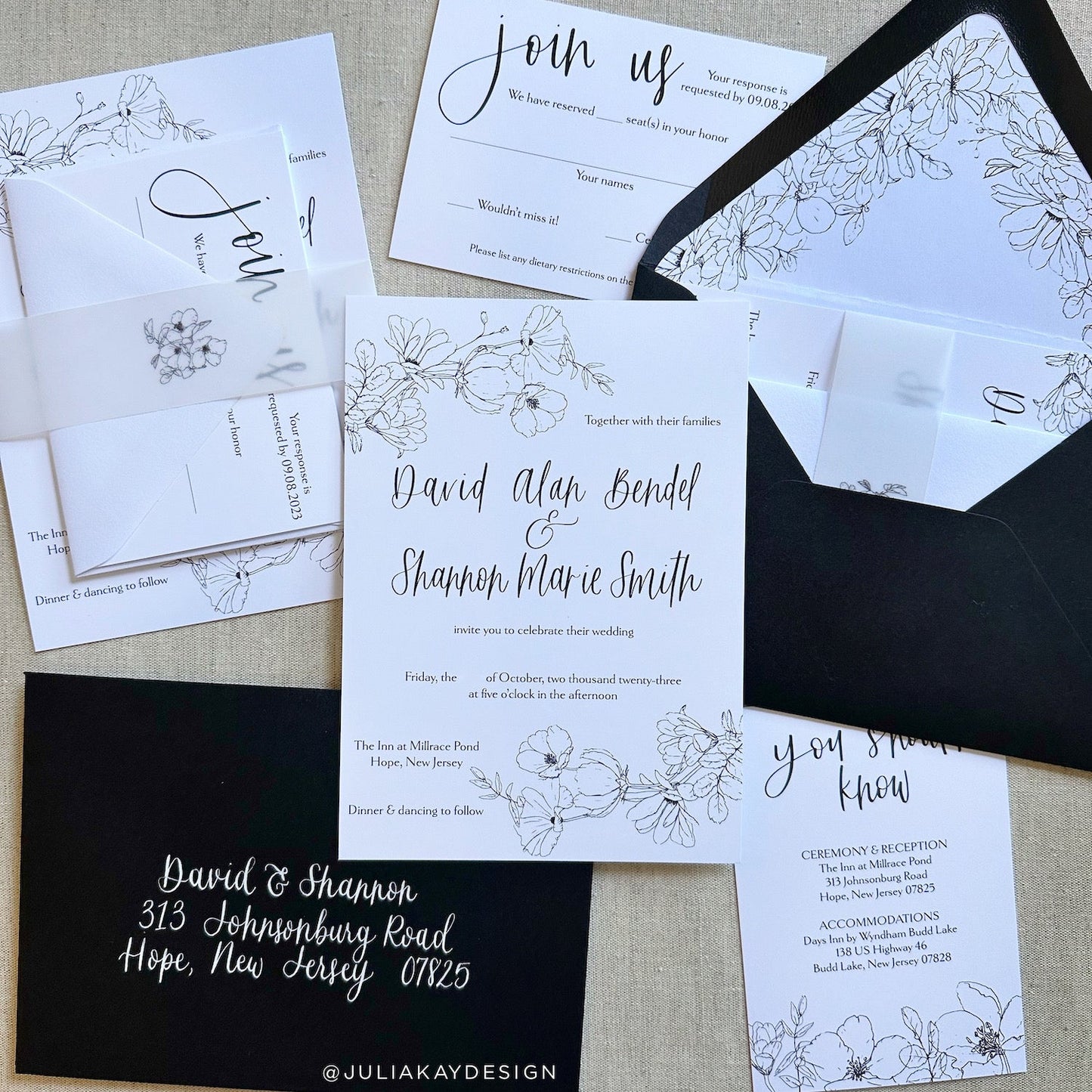 White Frost Colorplan Cardstock Wedding Suite