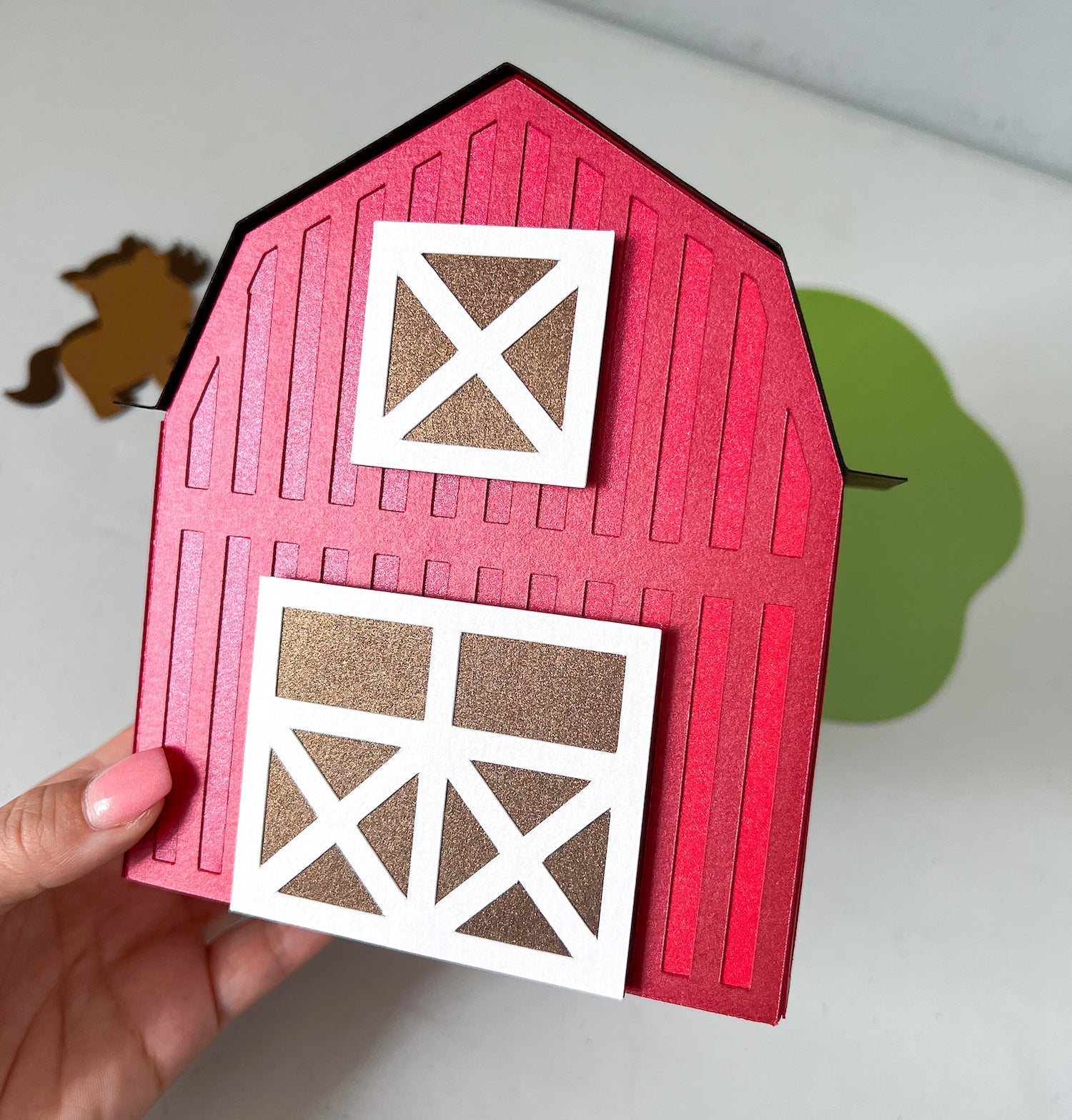 Barn Front made with Stardream Cardstock Paper