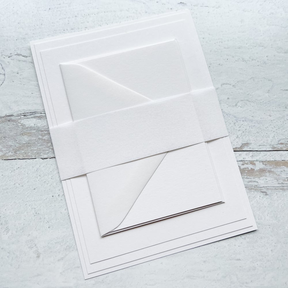 Bianco Parchment Belly Bands-Cardstock Warehouse