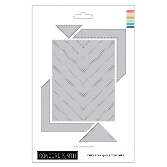 Concord & 9th Dies - Chevron Quilt Top Dies-Cardstock Warehouse