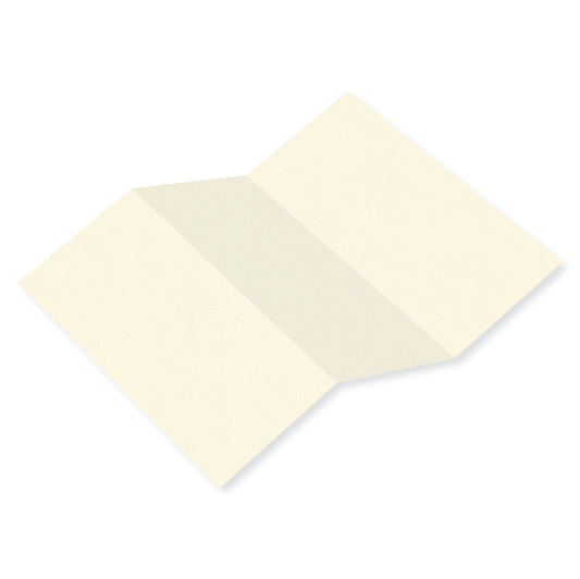 Colorplan China White Tri Fold Card 