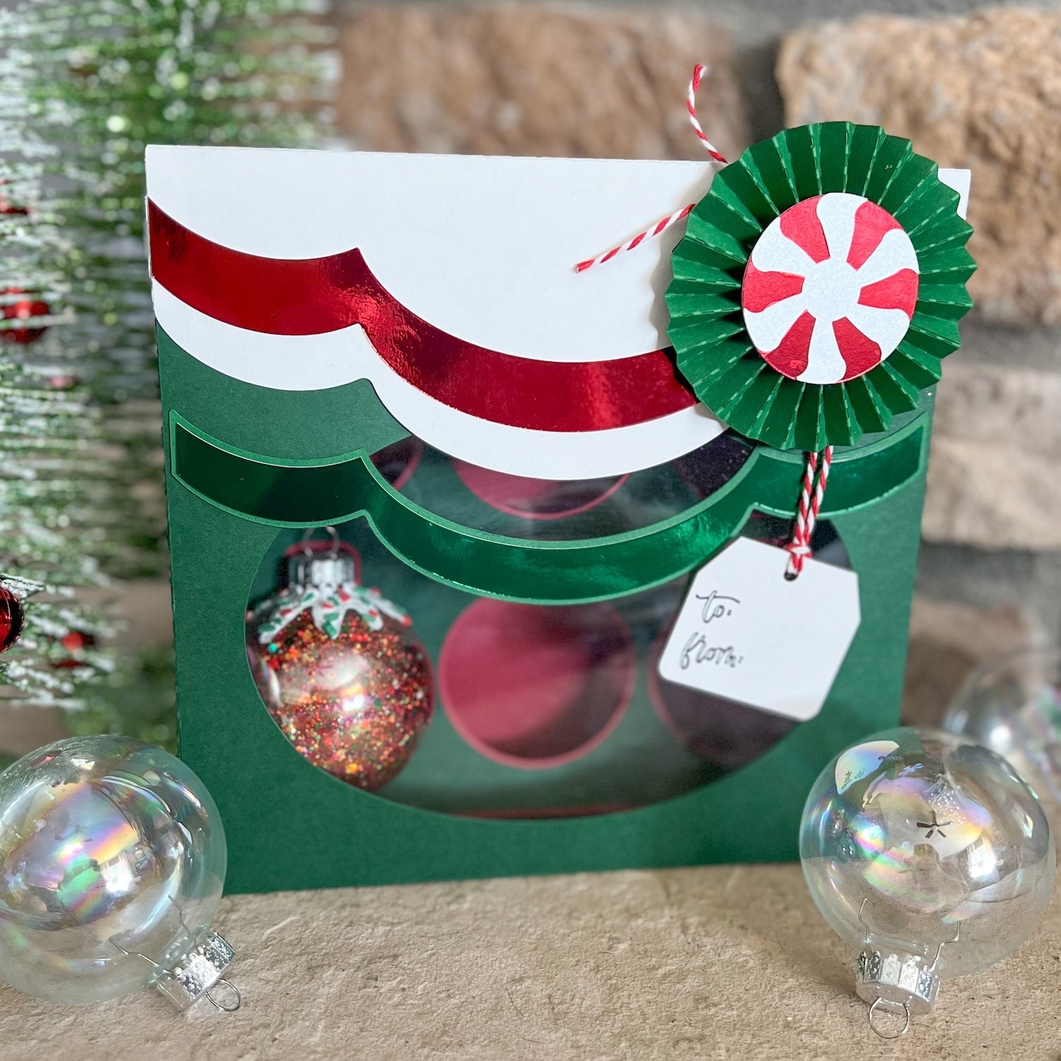 Christmas ornament gift box