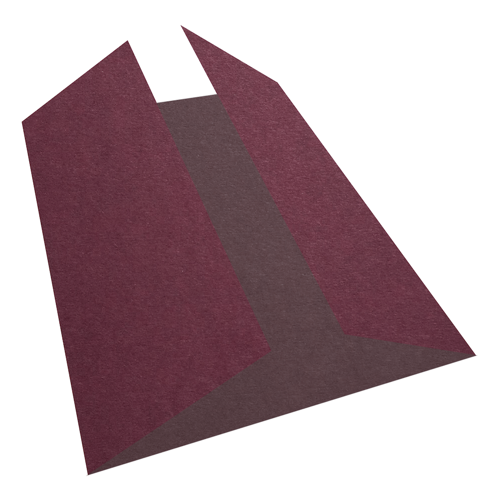 Colorplan Claret Gate Fold Cards 