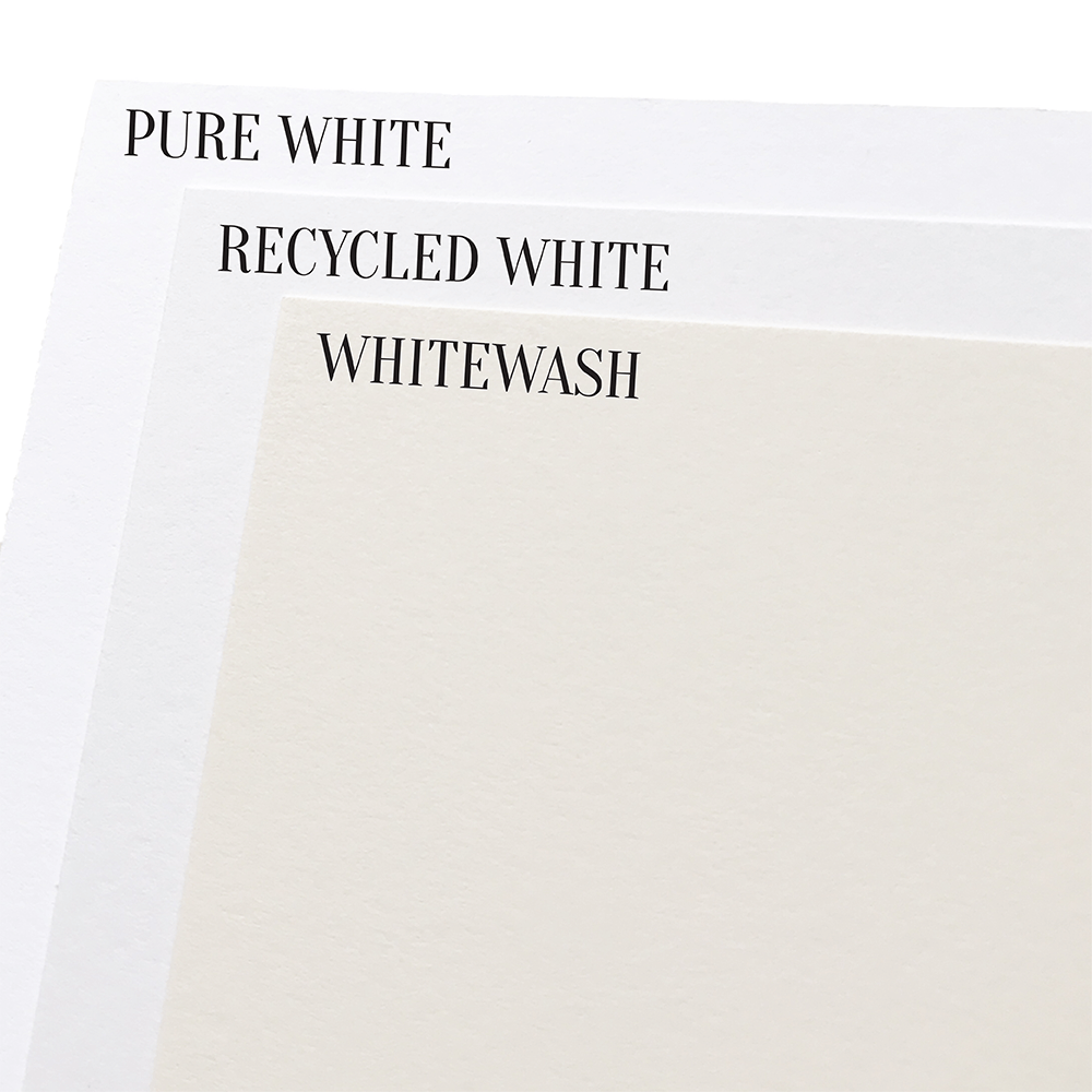 Whitewash White Cardstock  | Solid-Core Recycled