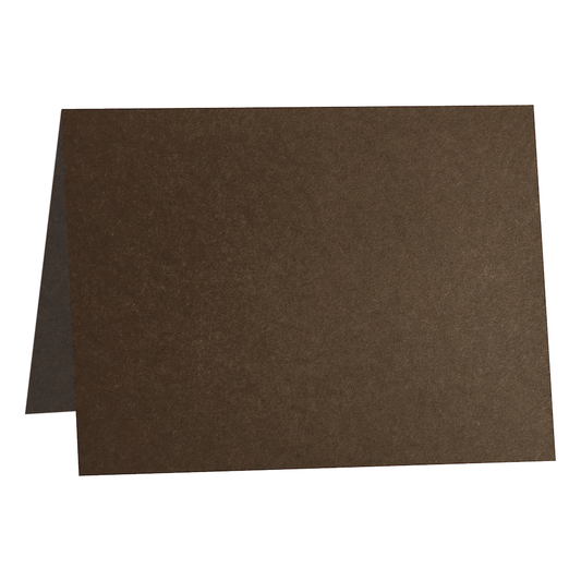 Colorplan Bagdad Brown Folded Place Cards