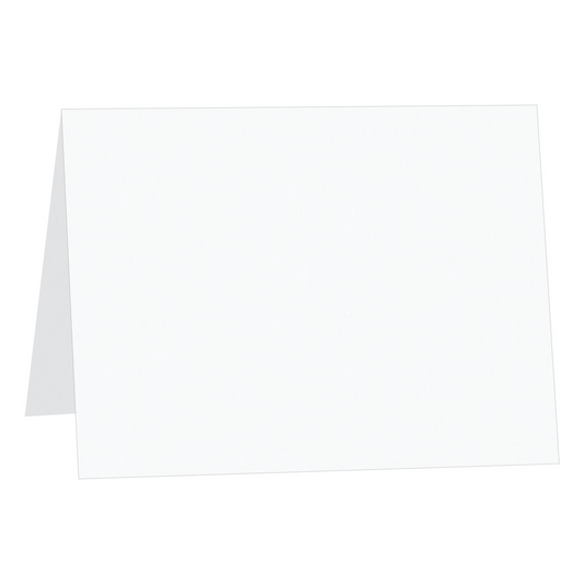 Ice White Folded Place Cards-Cardstock Warehouse