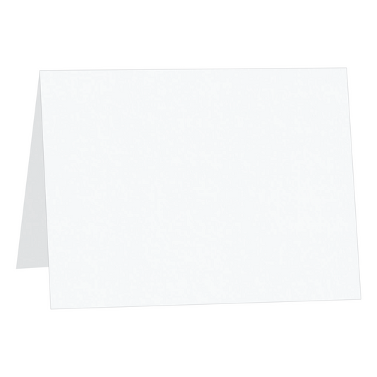 Pristine White Folded Place Cards-Cardstock Warehouse