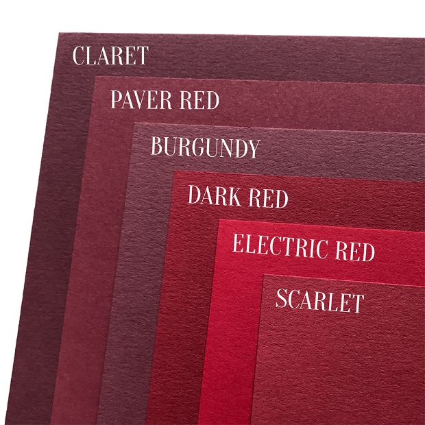 Red Cardstock Comparison photo