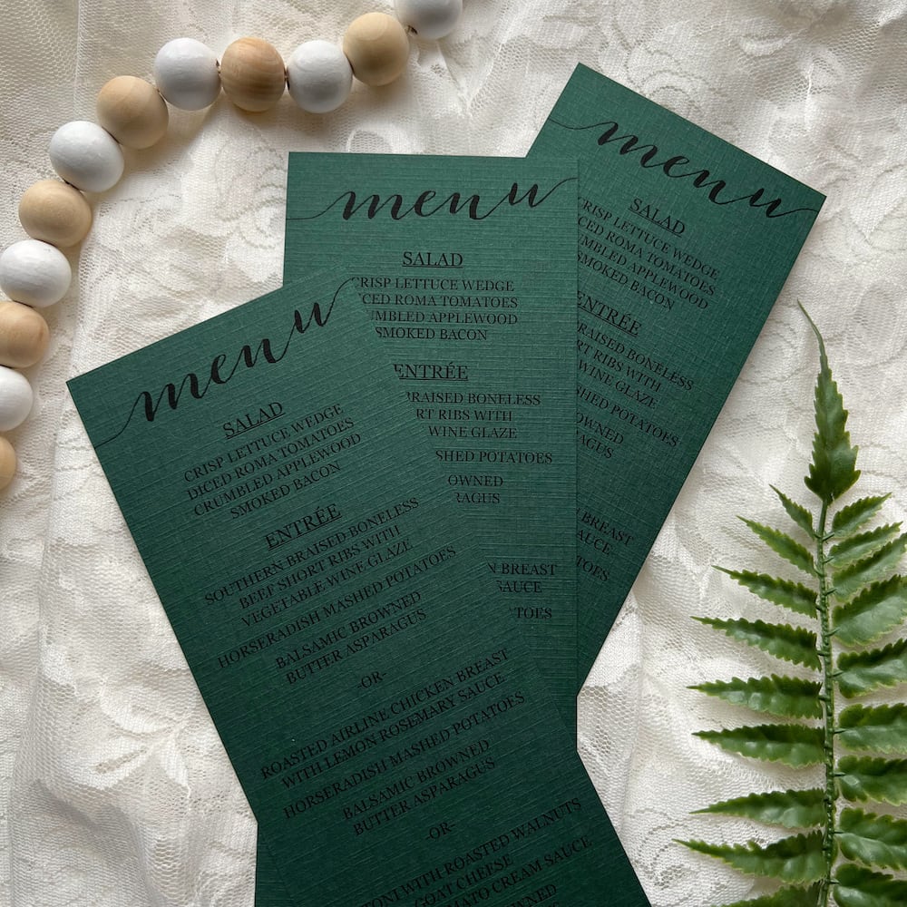 Evergreen Linen Cardstock 