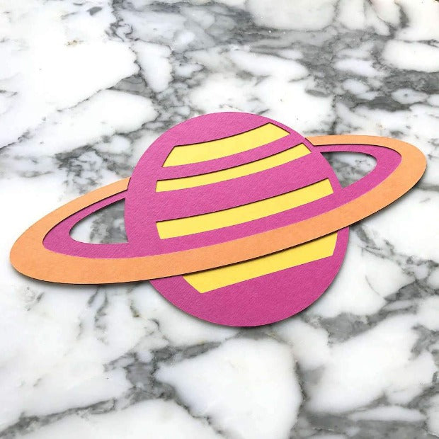 Colorplan Fuchsia Pink Cardstock Die-cut planet