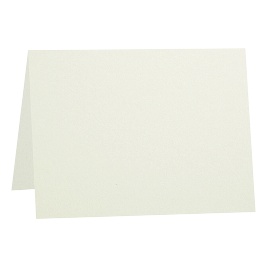 Woodstock Grigio Light Gray Folded Place Cards