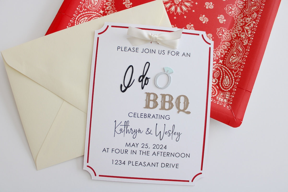 I Do BBQ Party Invitation