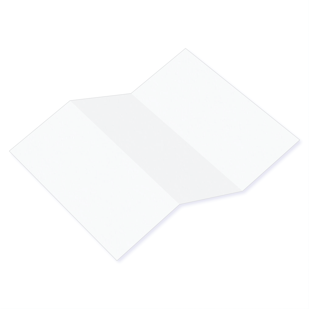 Ice White Tri Fold Card-Cardstock Warehouse