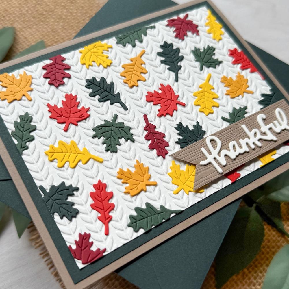 Fall Leaves card made with Autumn Multipack