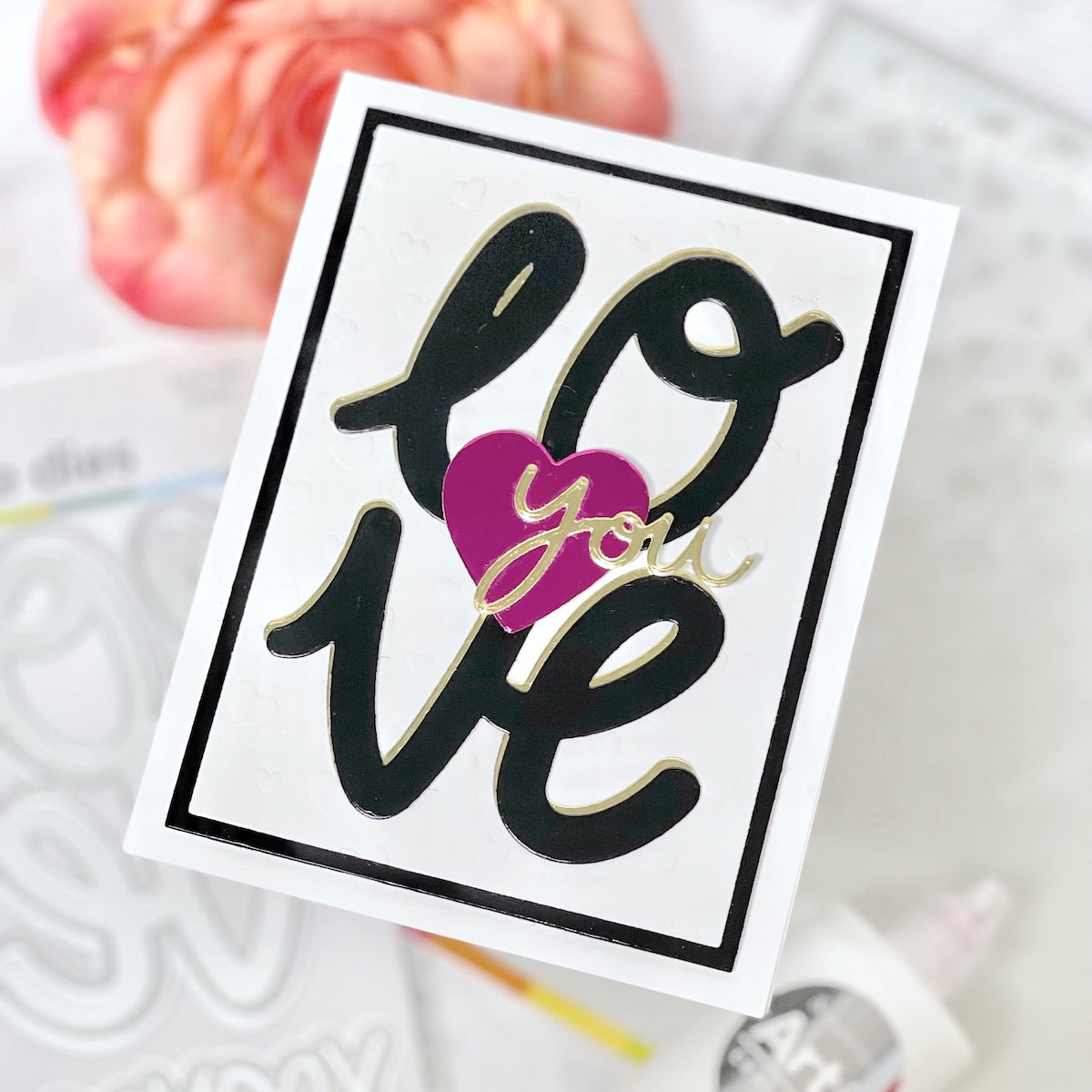 love mirror paper card