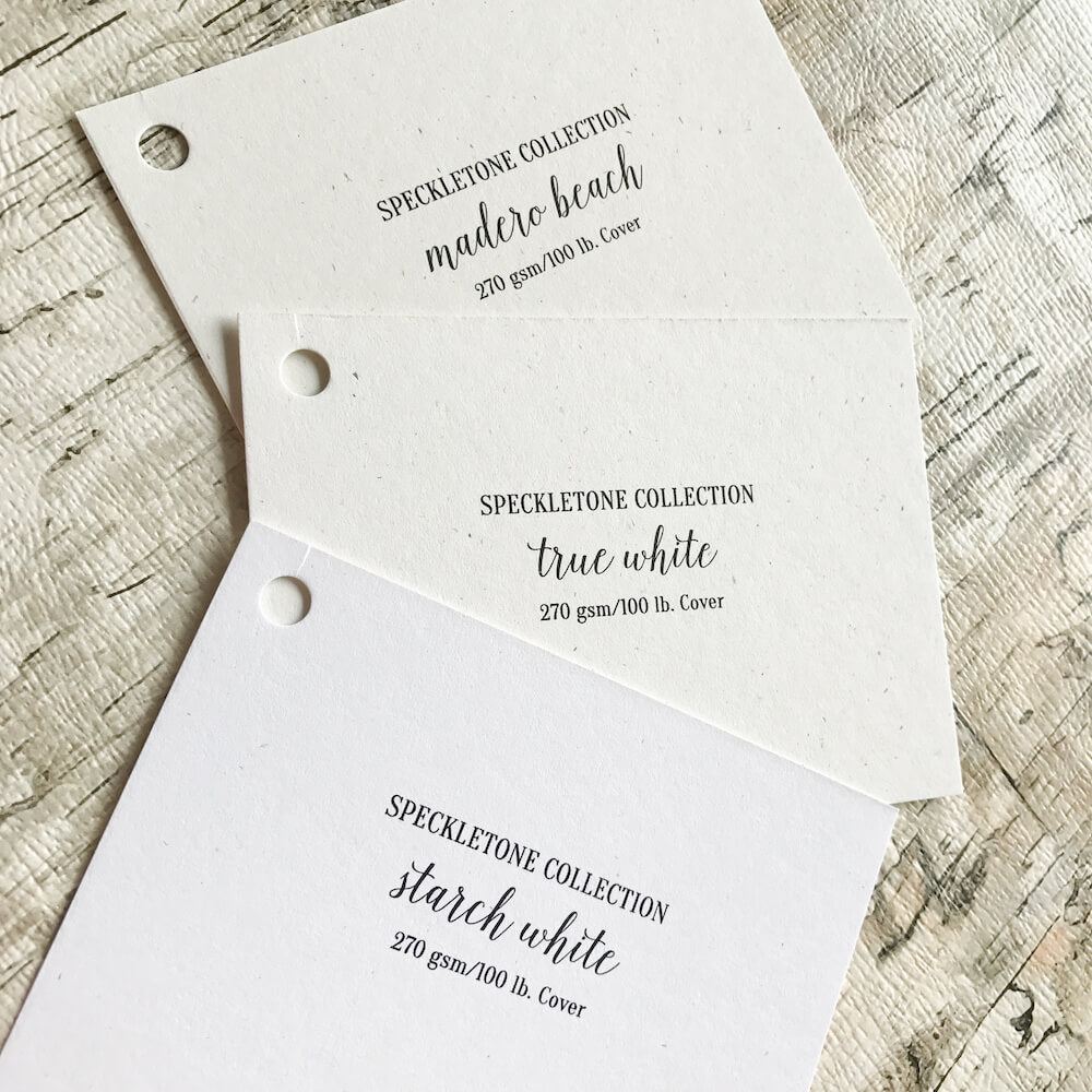 True White Speckletone Cardstock